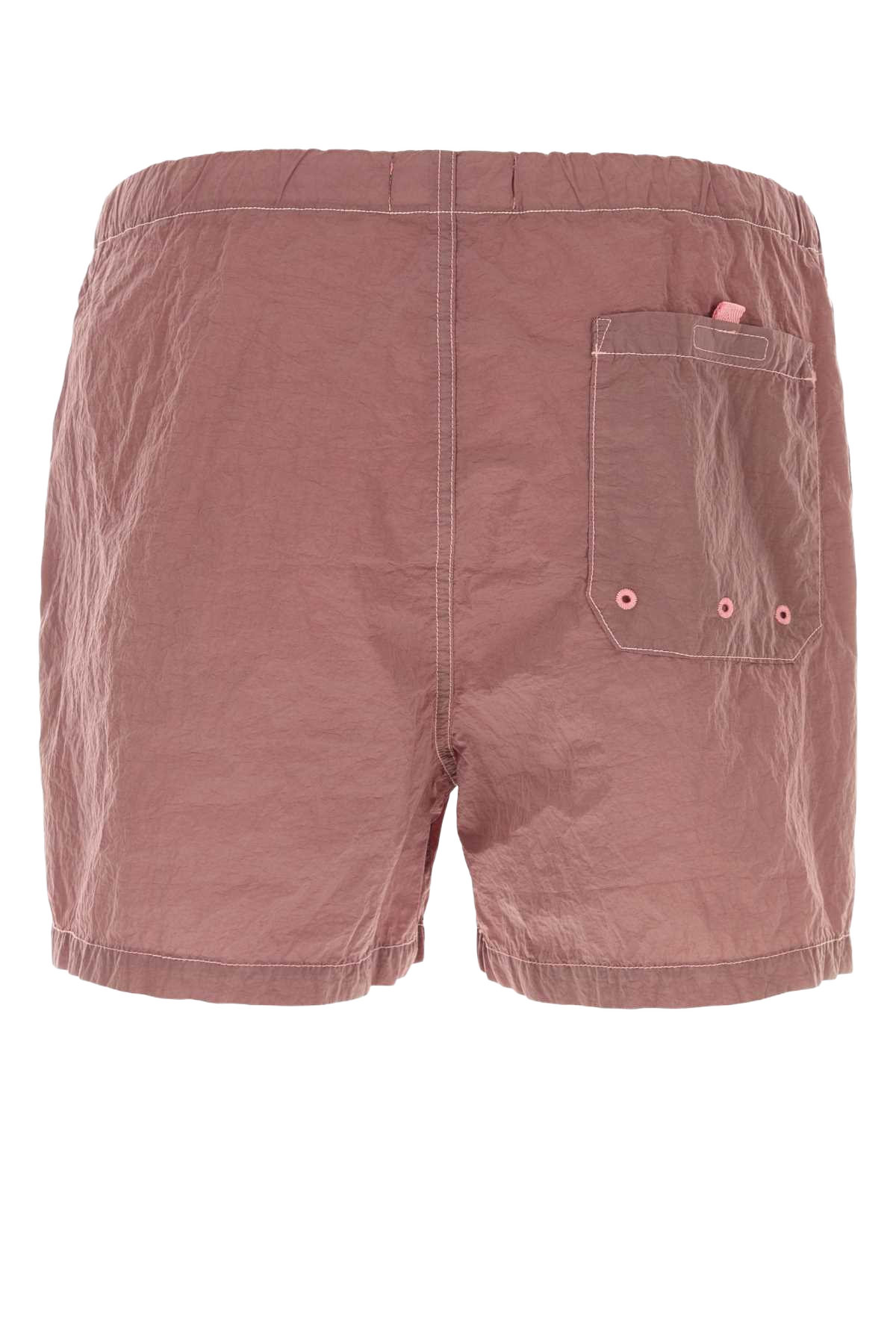 Antiqued Pink Nylon Swimming Shorts Oleander Garment: Polyamide/nylon