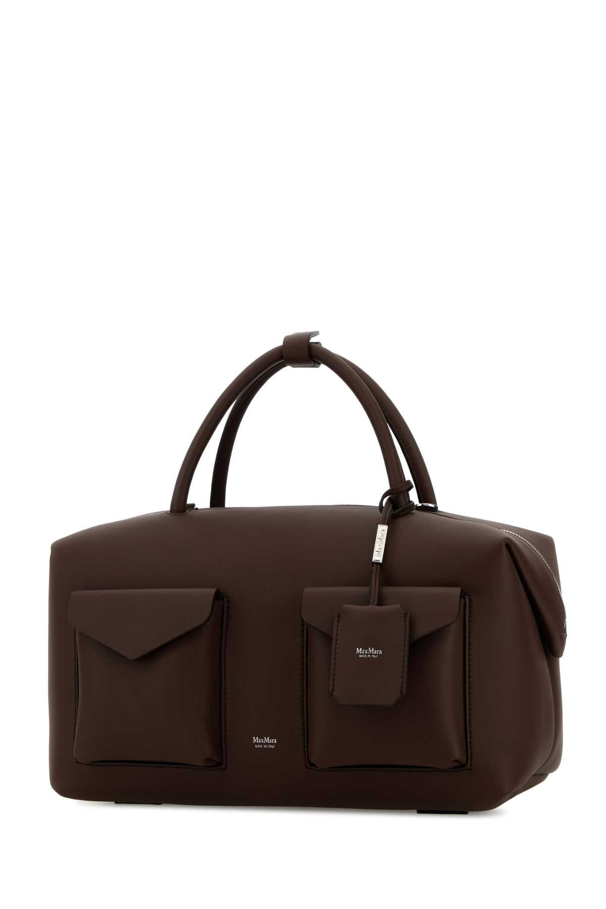 Chocolate Leather Holdall Cargo Handbag Avorio Borse A Mano