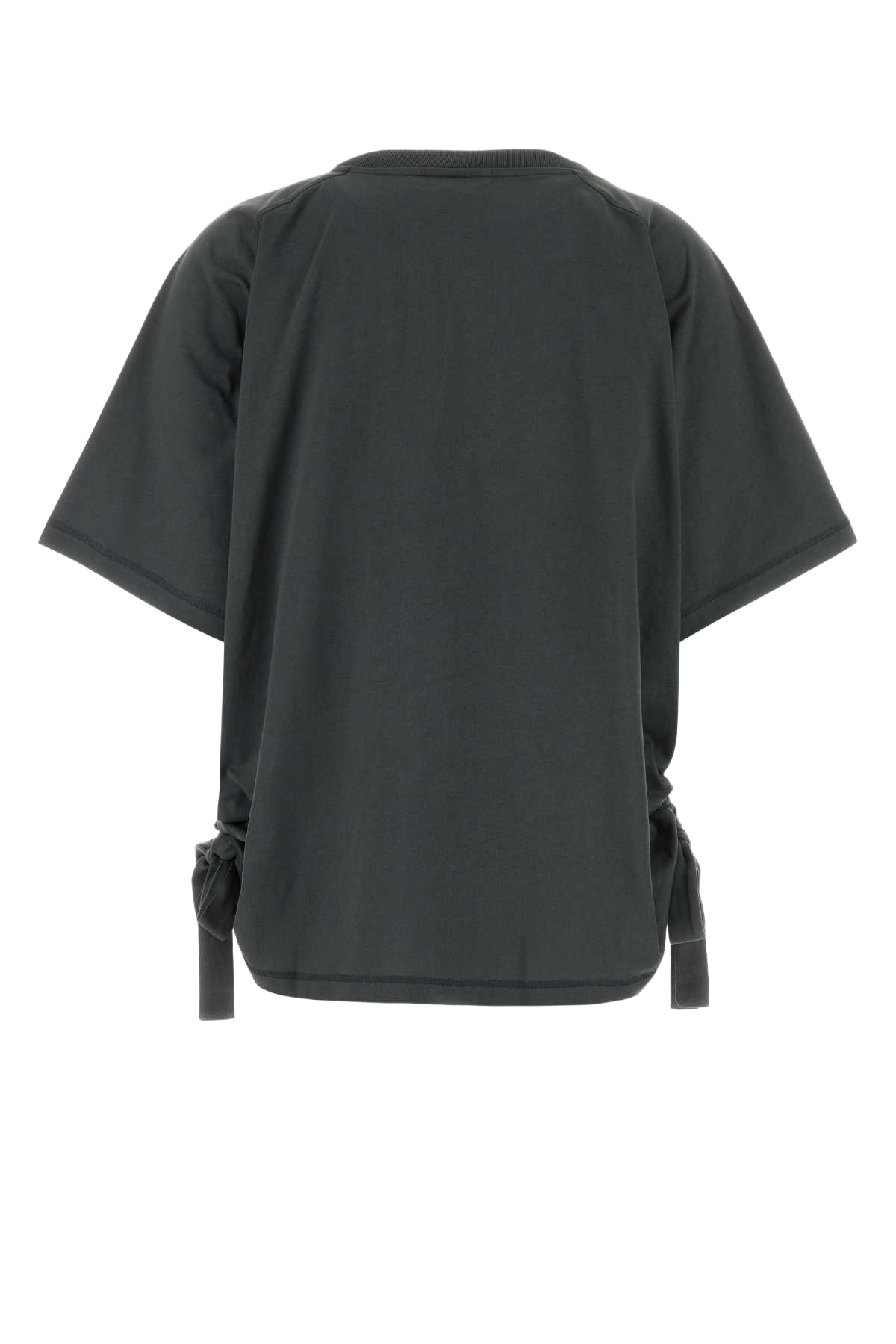 Dark Grey Cotton Oversize T-Shirt Volcanic Ash Organic