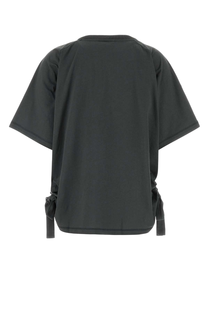Dark Grey Cotton Oversize T-Shirt Volcanic Ash Organic