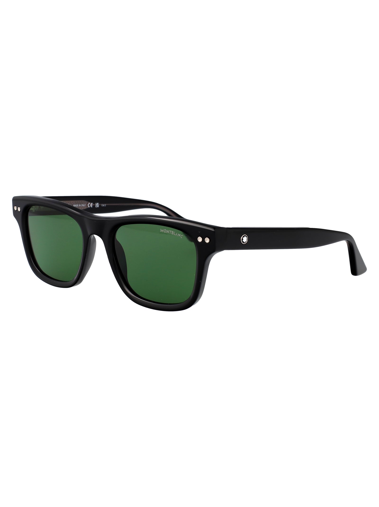Mb0254s 006 Black-black-green Acetate Sunglasses
