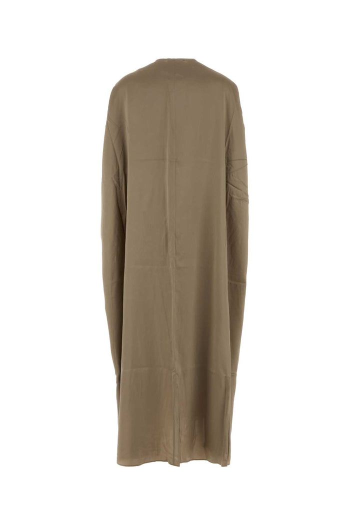 Cappuccino Silk Dress Sesame Exterior: Abiti