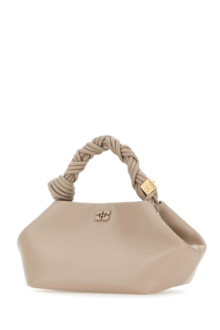 Oystergray Recycled Leather Pu Polyester Borse A Mano