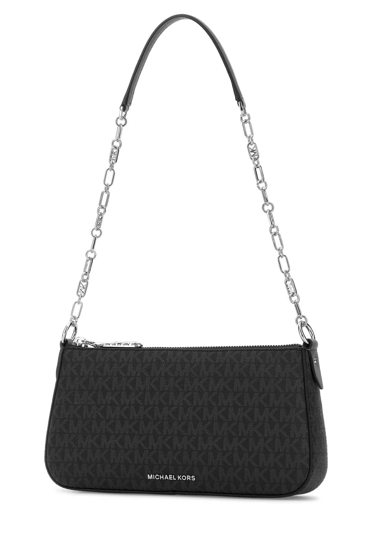 Printed Canvas Empire Shoulder Bag Black Borse A Mano