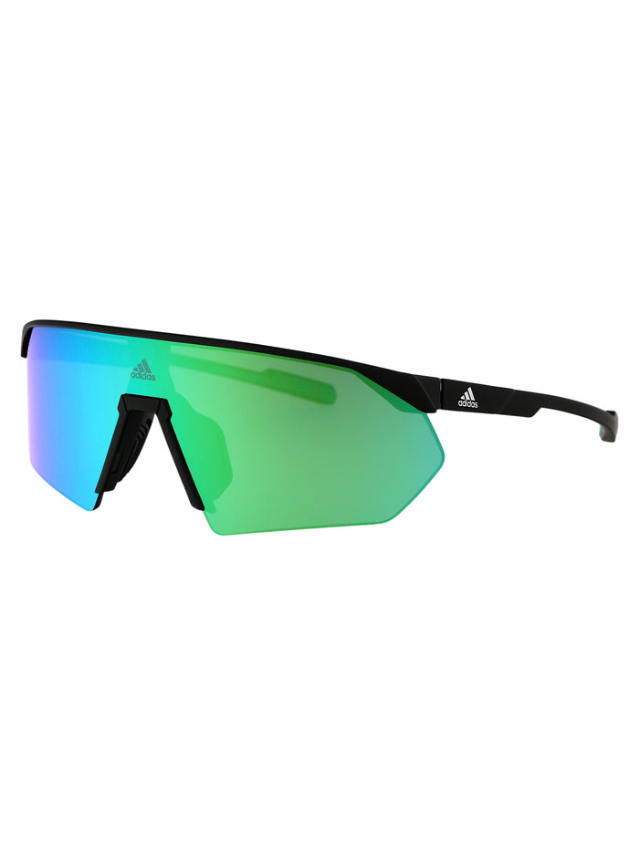 Sp0076 02q Nero Opaco / Verde Specchiato Injected Sunglasses