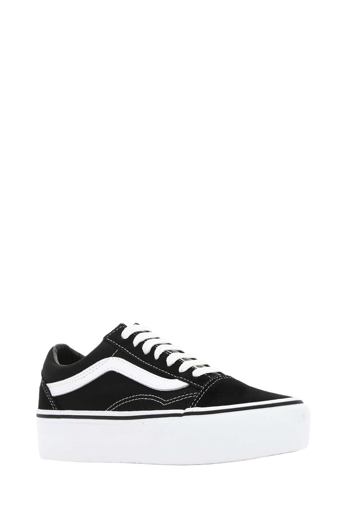 Black Fabric Old Skool Platform Sneakers Y281