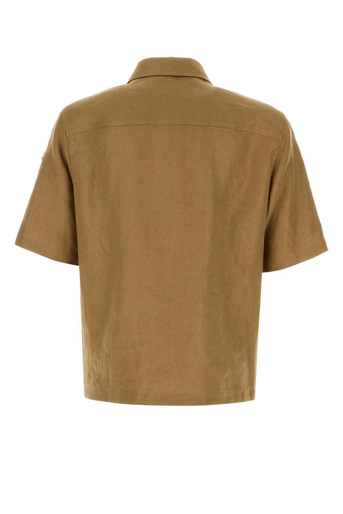Camel Linen Shirt 251 Exterior: Camicie