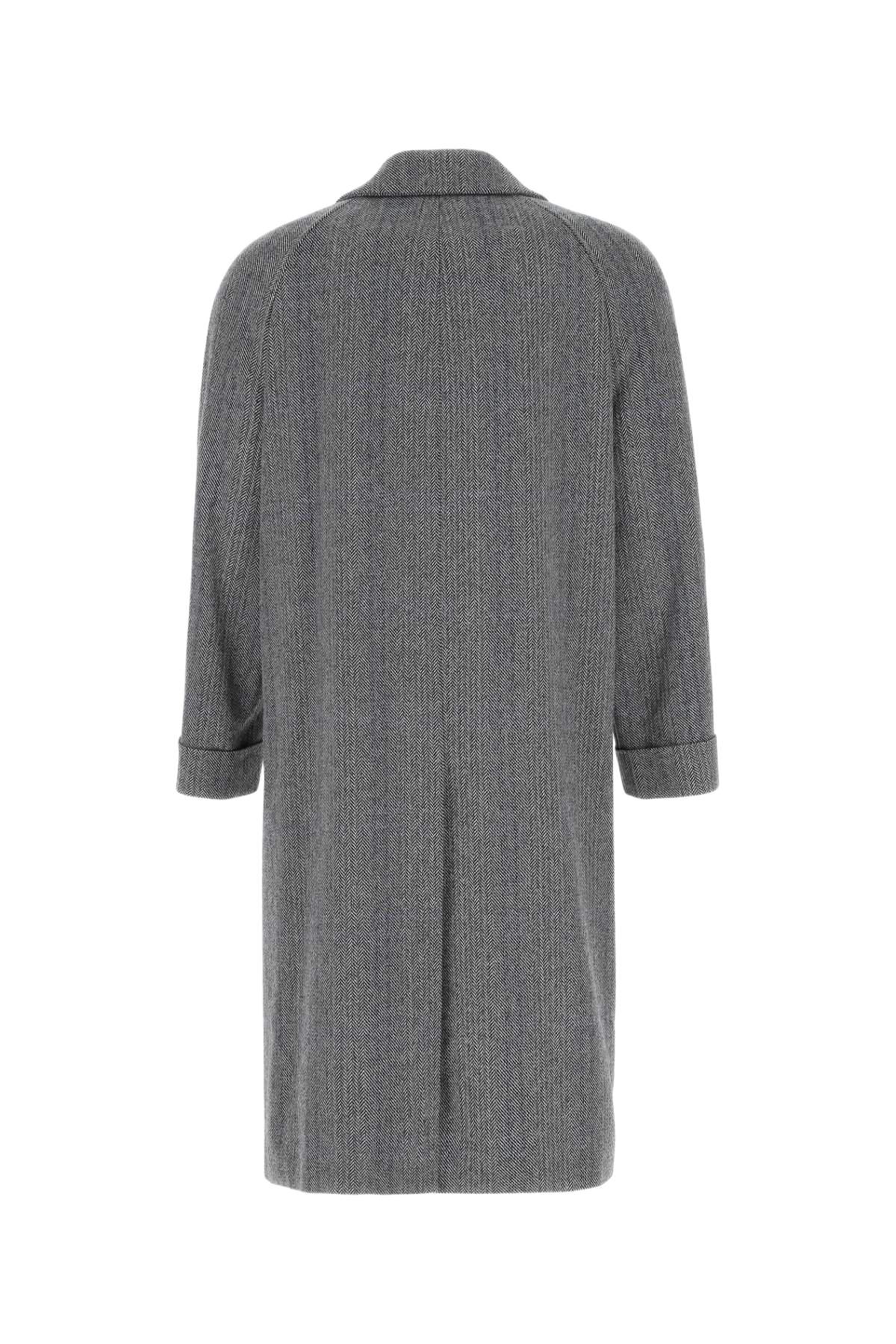 Embroidered Wool Blend Coat 1960 Cappotti