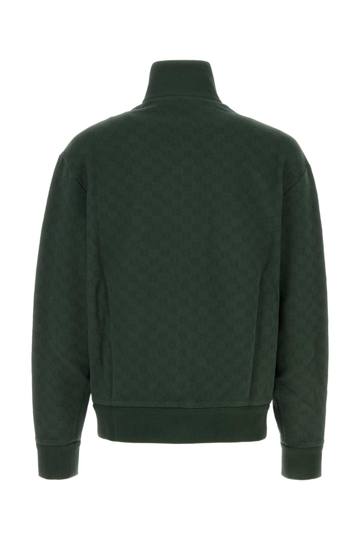 Dark Green Jersey Sweatshirt Deepemeraldgreen Exterior: Nylon Elastane Felpe