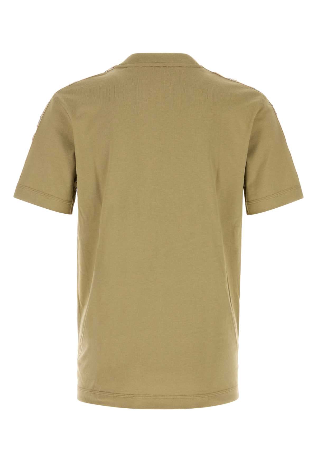 Khaki Cotton T-Shirt Sparrowbeige