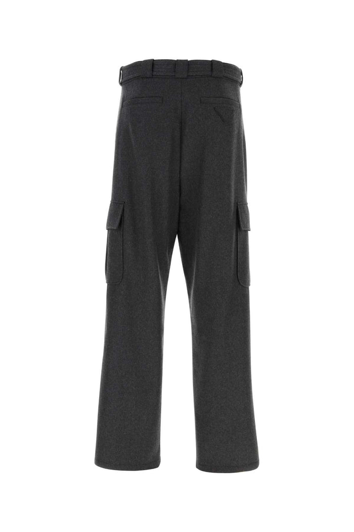 Graphite Wool Cargo Pant Ardesia Pantaloni