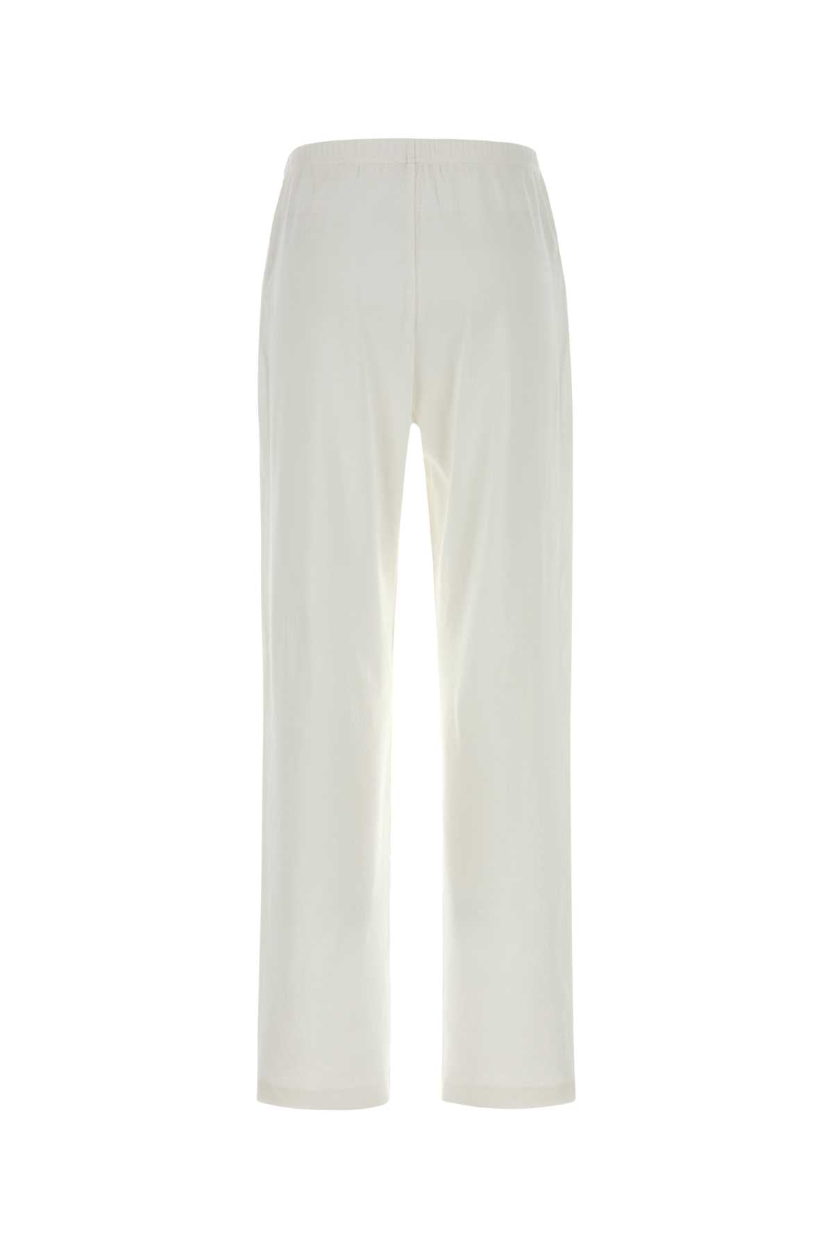White Cotton Kohana Joggers Exterior: Pantaloni