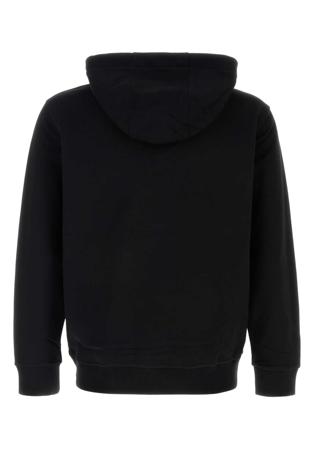 Black Cotton Sweatshirt Exterior: Felpe