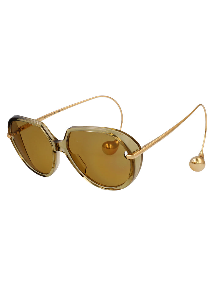 Bv1436s Yellow-gold-brown Recycled Acetate Sunglasses