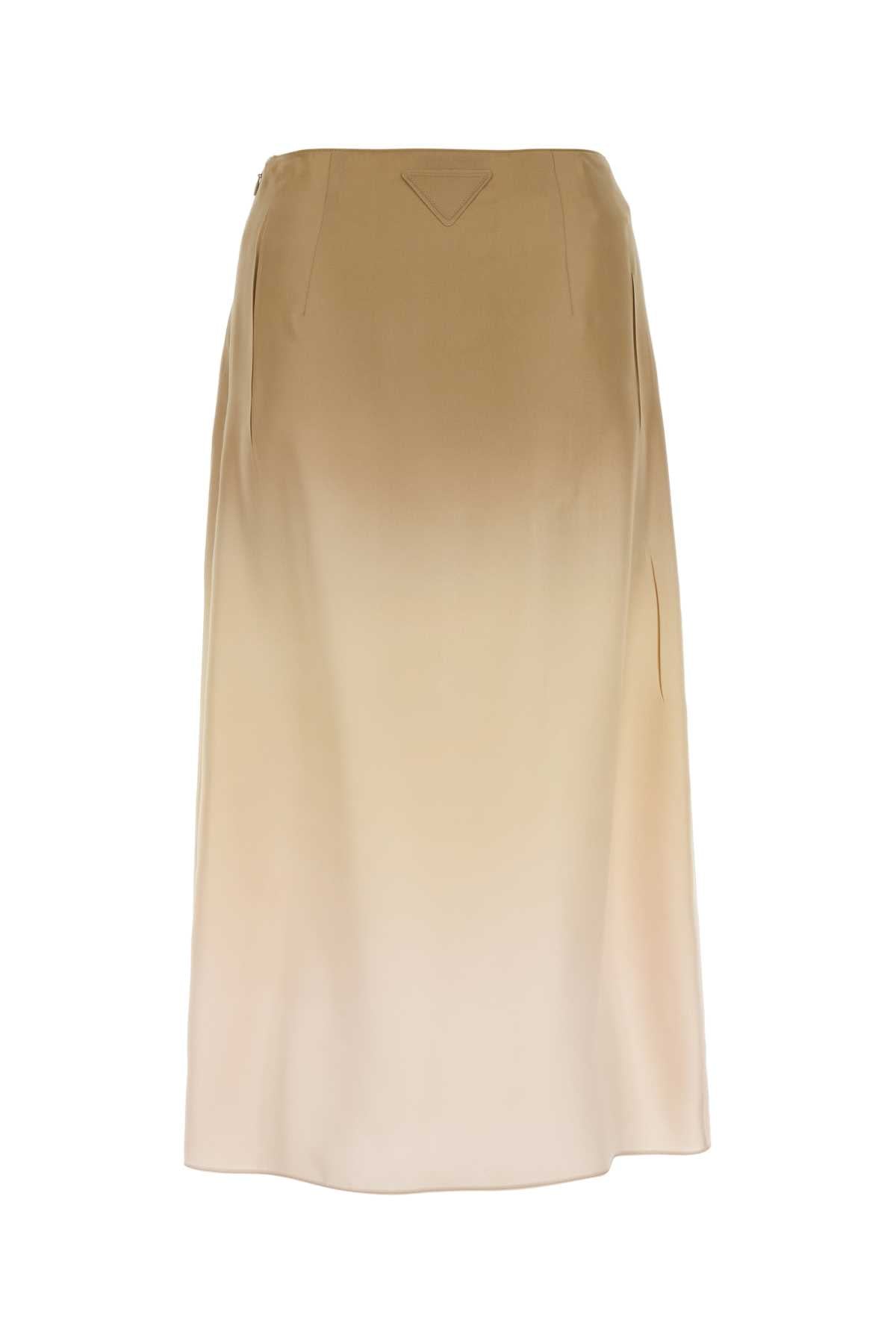 Multicolor Silk Skirt Corda Gonne