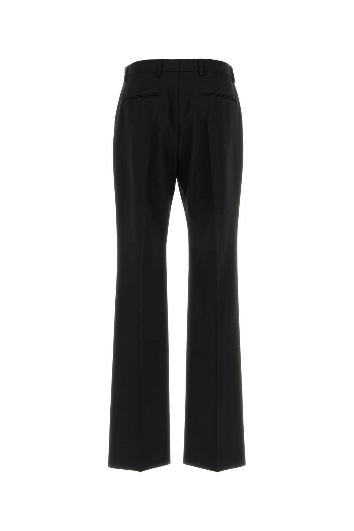 Black Wool Pant Nero Exterior: Virgin Pantaloni