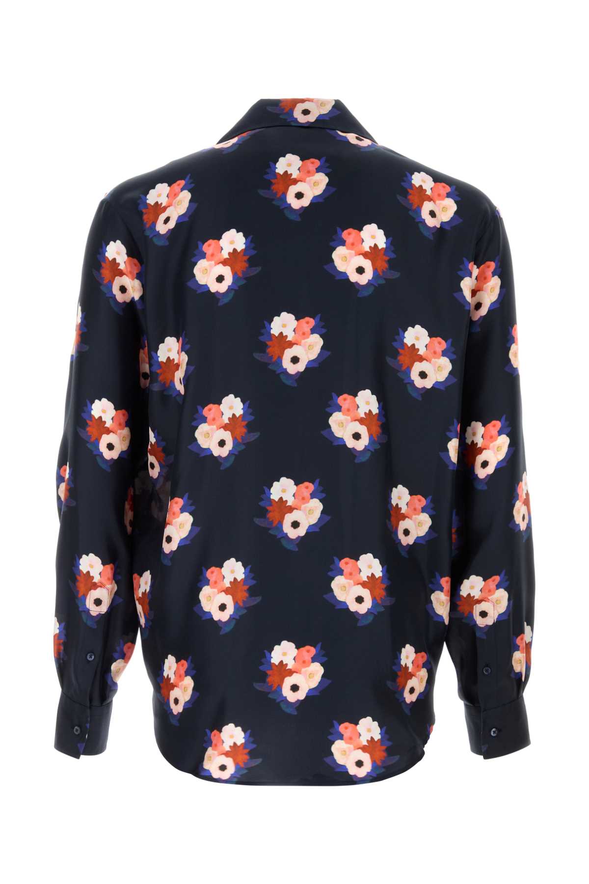 Printed Silk Shirt Abisso Exterior: Camicie