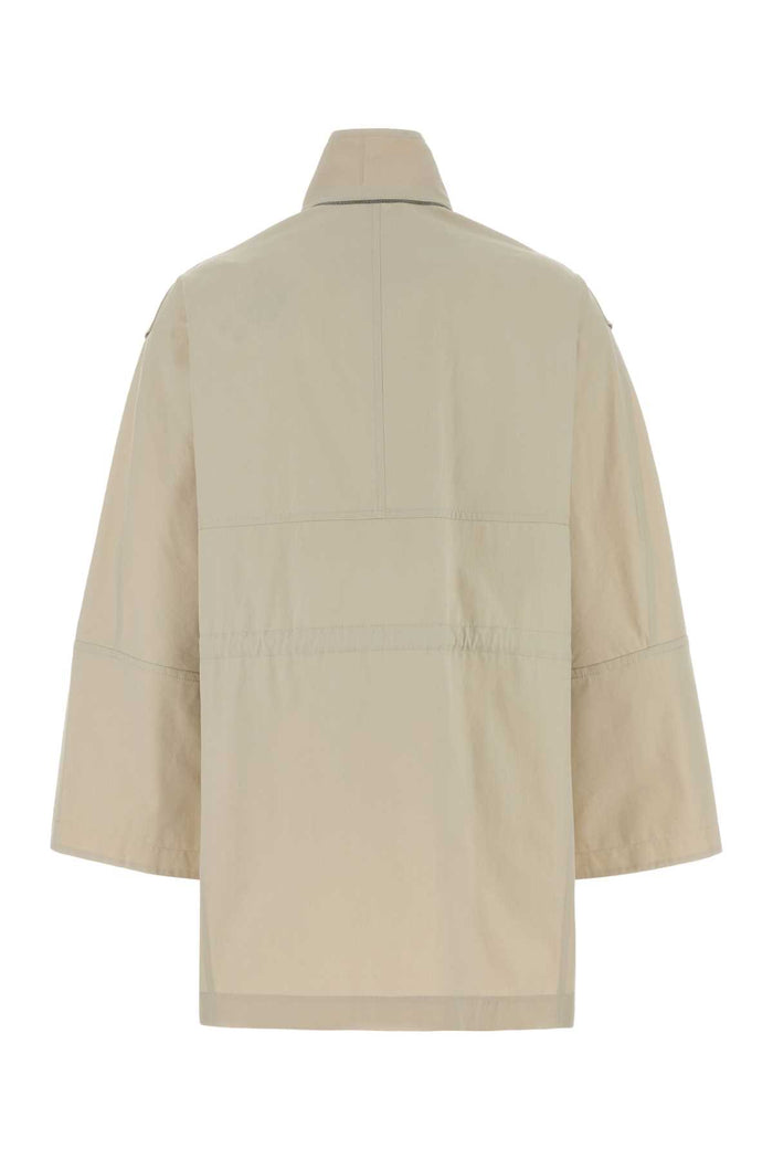 Sand Cotton Blend Jacket C8623 Exterior: Nylon Giubbini