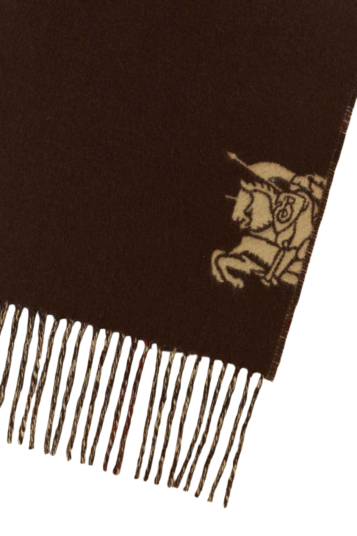 Brown Cashmere Reversible Scarf Sand Exterior: Sciarpe E Foulard