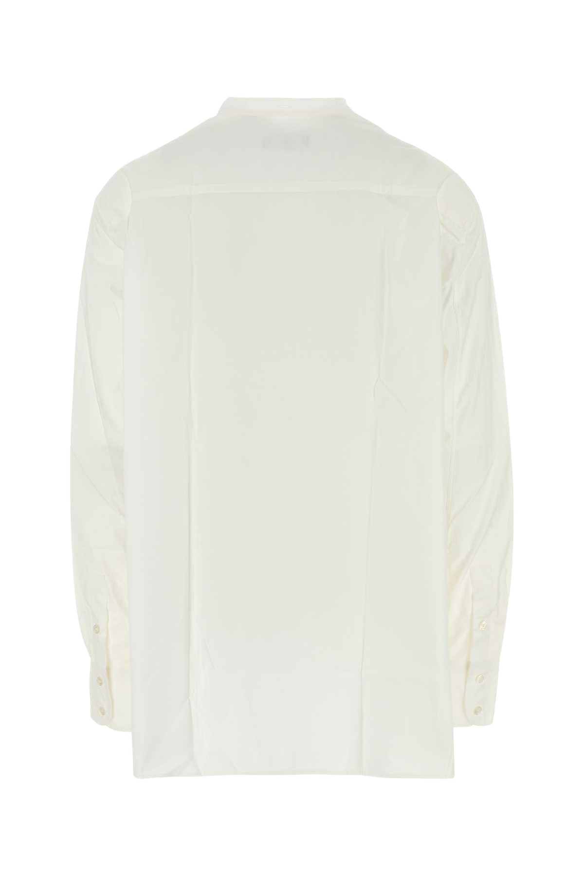 White Poplin Dori Oversize Shirt Blanccasse Exterior: Organic Cotton Camicie