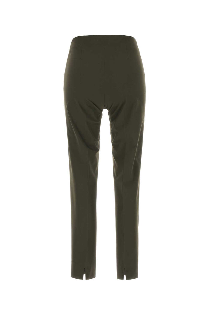 Olive Green Stretch Jersey Gioia Pant Verde Exterior: Nylon Elastane Pantaloni