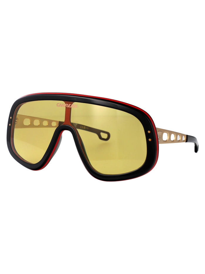 Flaglab 17 Black Red Acetate Sunglasses