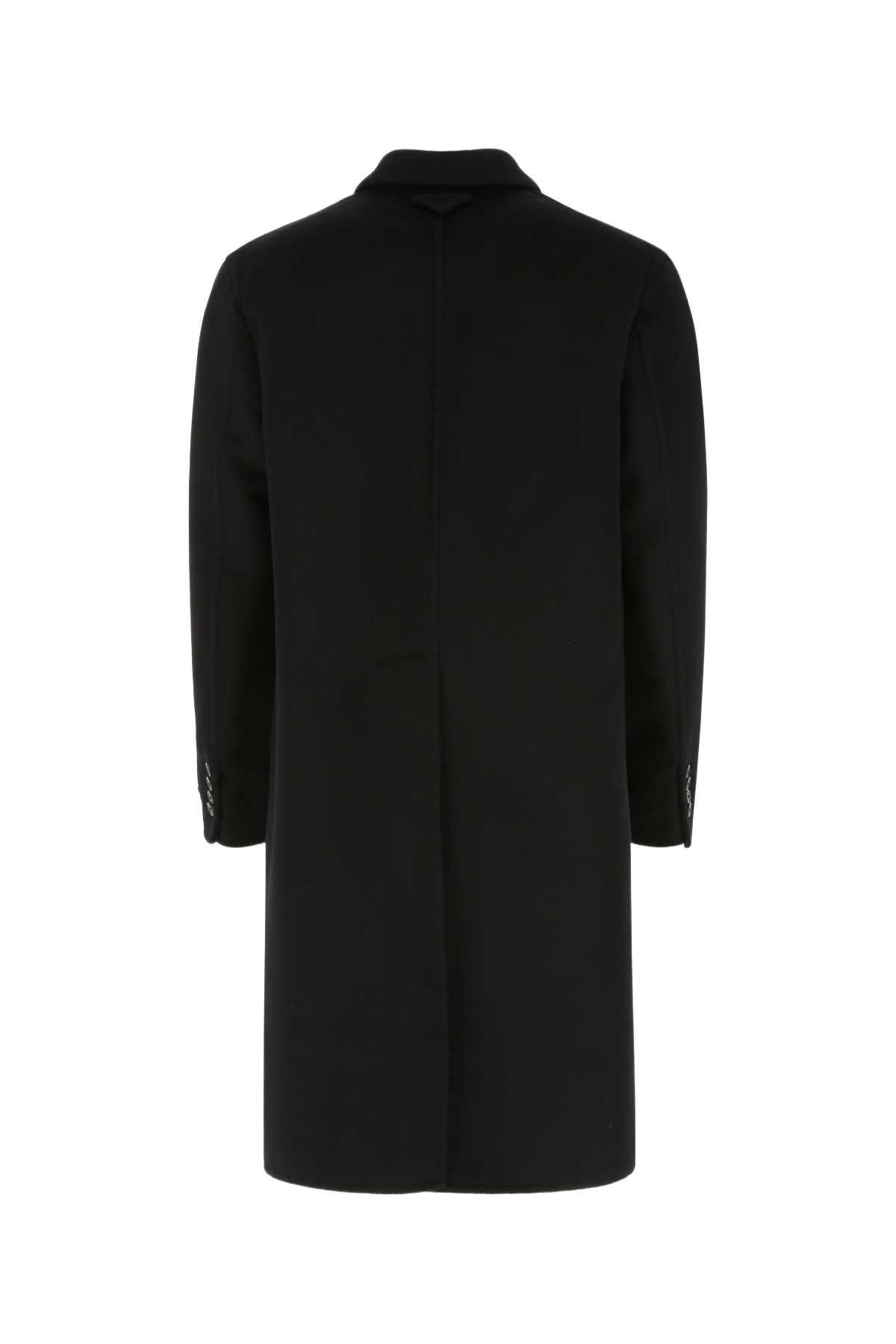 Black Wool Blend Coat F0002 Cappotti