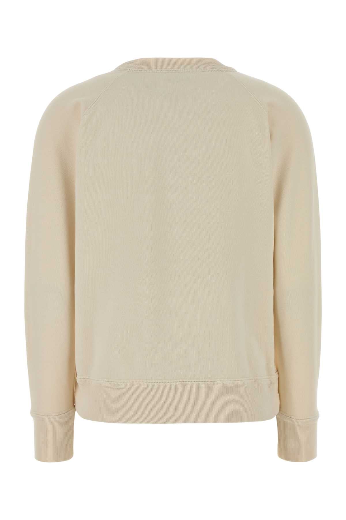 Ivory Cotton Blend Millyny Sweatshirt Ecru/pink Felpe