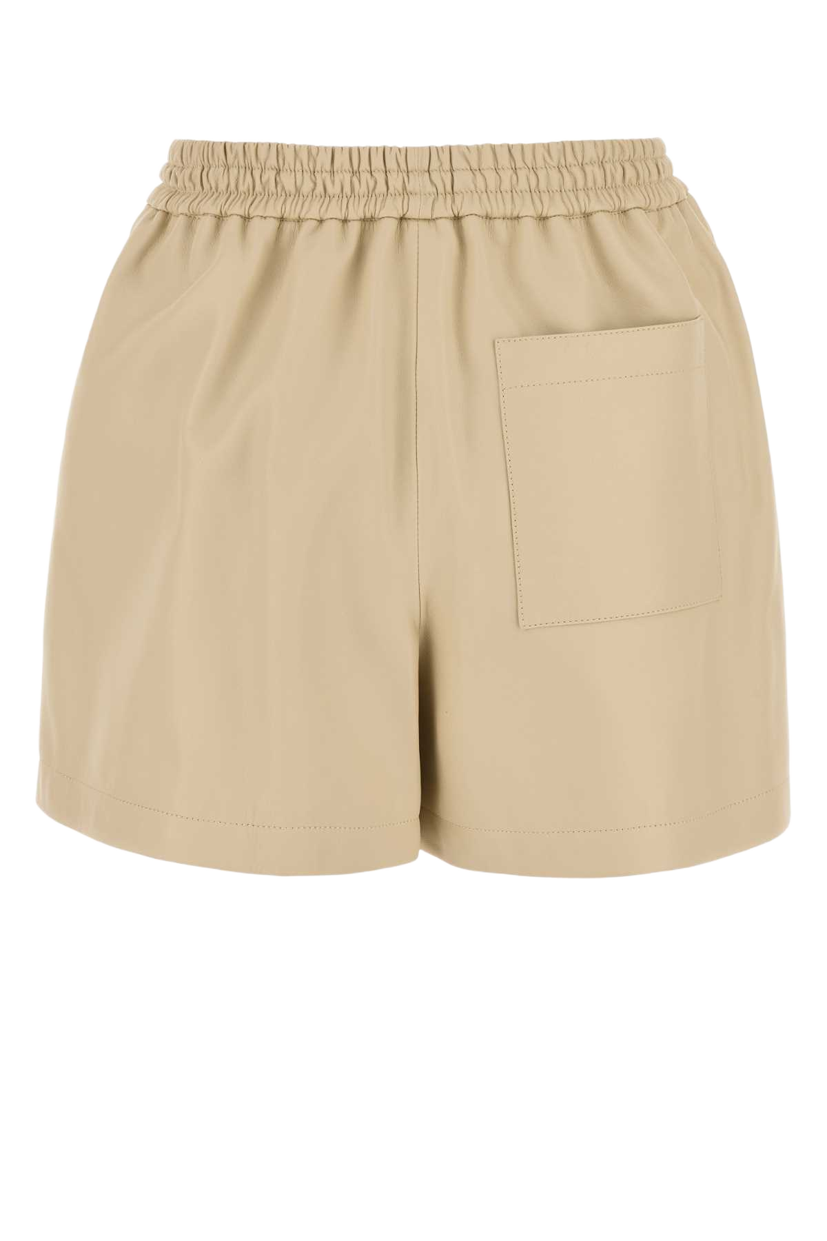 Sand Leather Shorts Vanilla