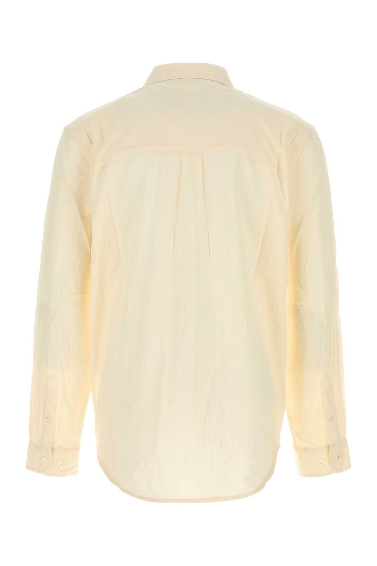 Ivory Voile Leo Shirt Vanillawhite Exterior: Cotton Camicie