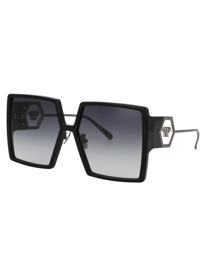 Spp028m 0700 Black Titanium Sunglasses