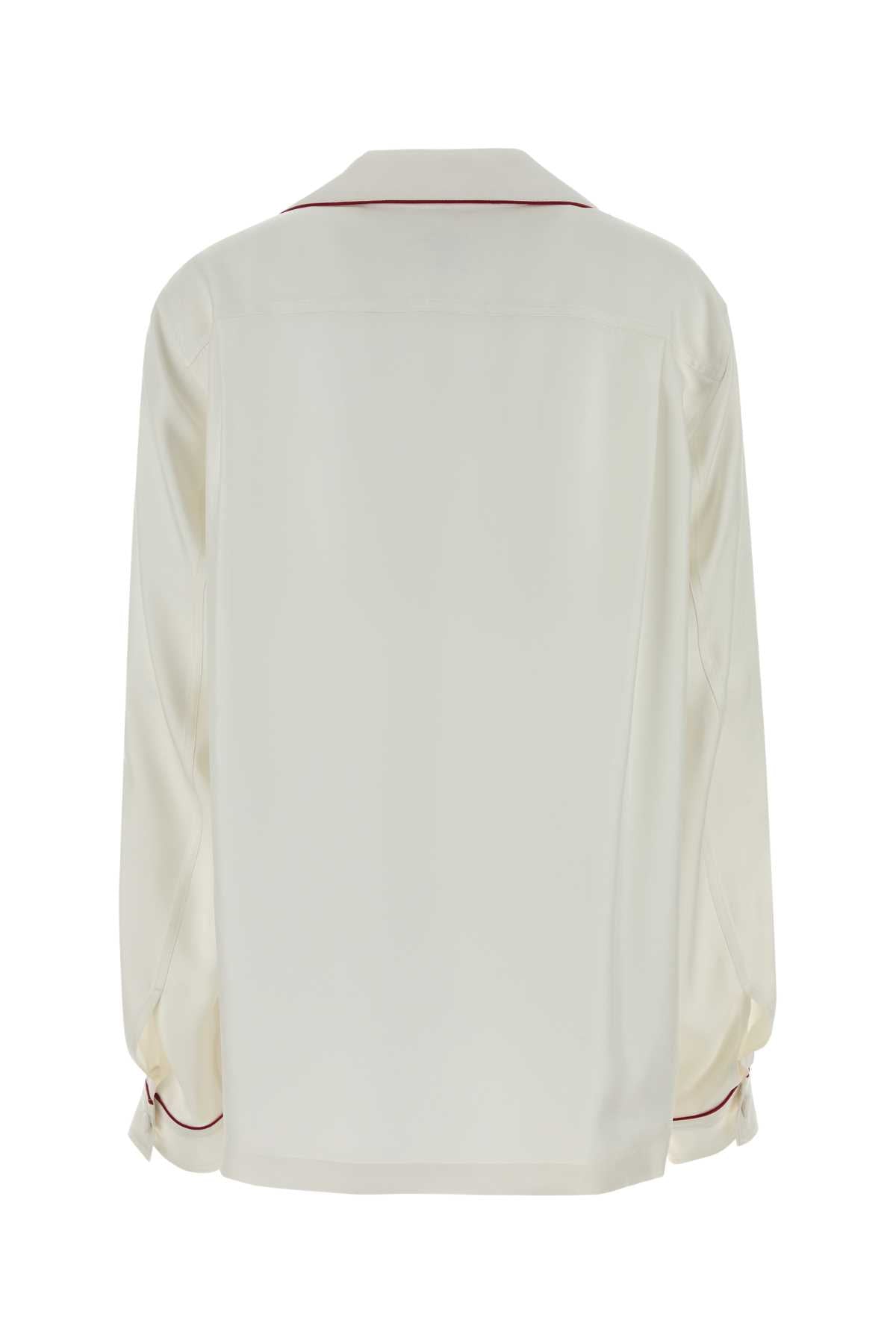 Ca3335fax1717 Wad Offwhite Silk Camicie