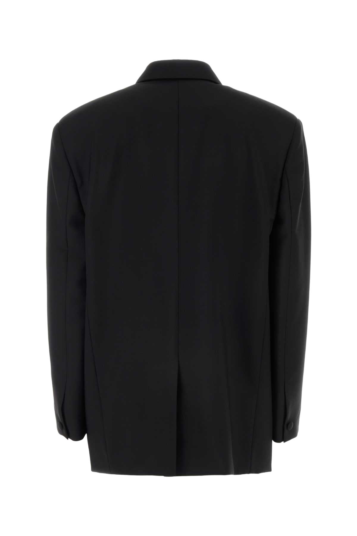 Black Wool Blend Oversize Blazer Giacche E Gilet