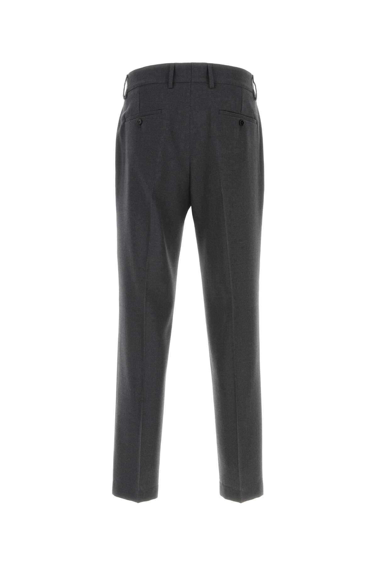 Dark Grey Wool Blend Pant Melangegrigi Exterior: Virgin Nylon Pantaloni