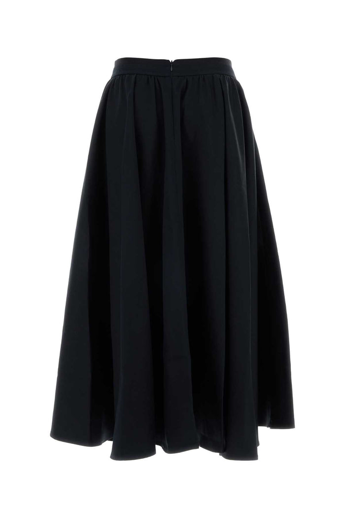 Midnight Blue Cotton Skirt Nightblue Exterior: Gonne