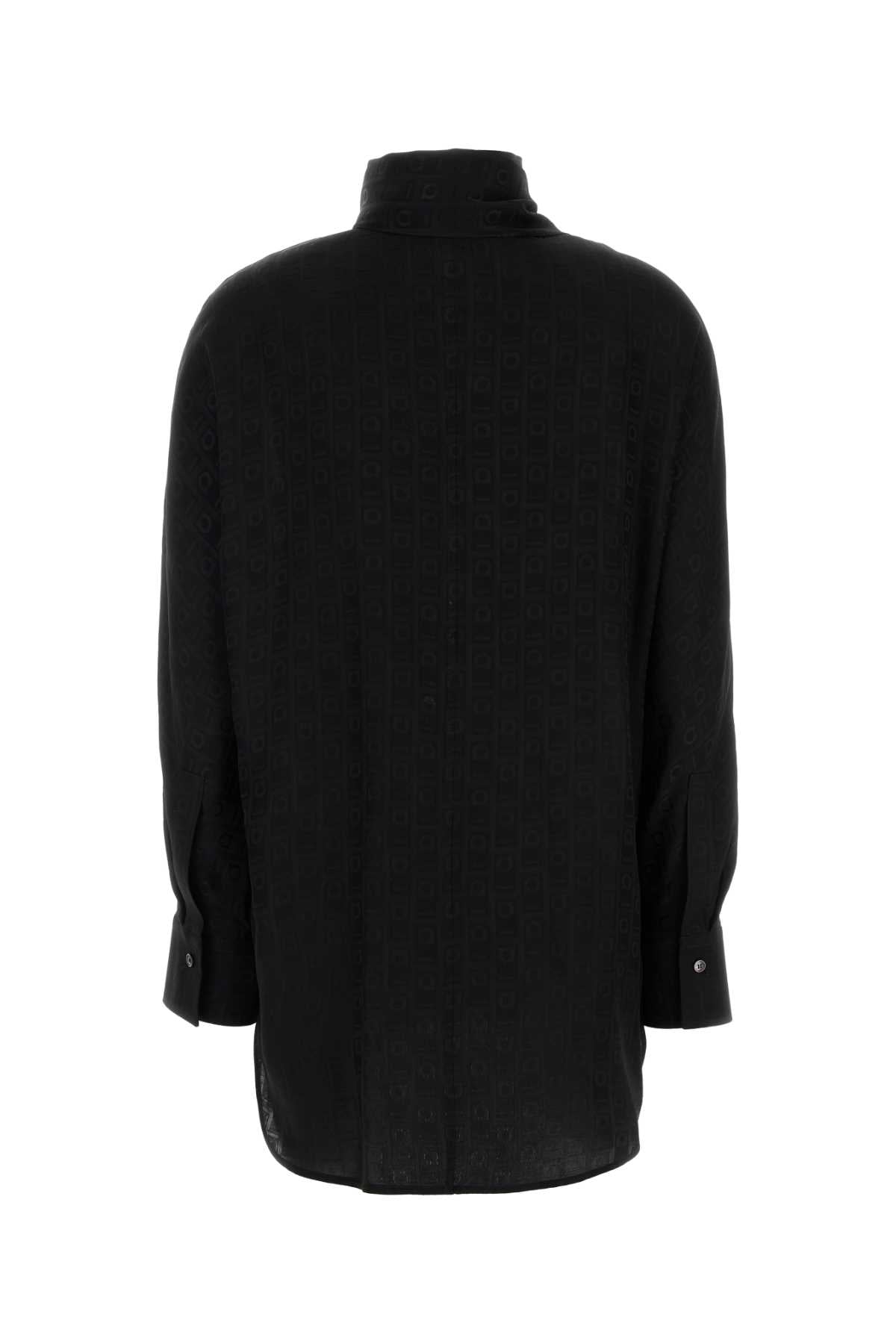Black Silk Shirt Nero Exterior: Camicie