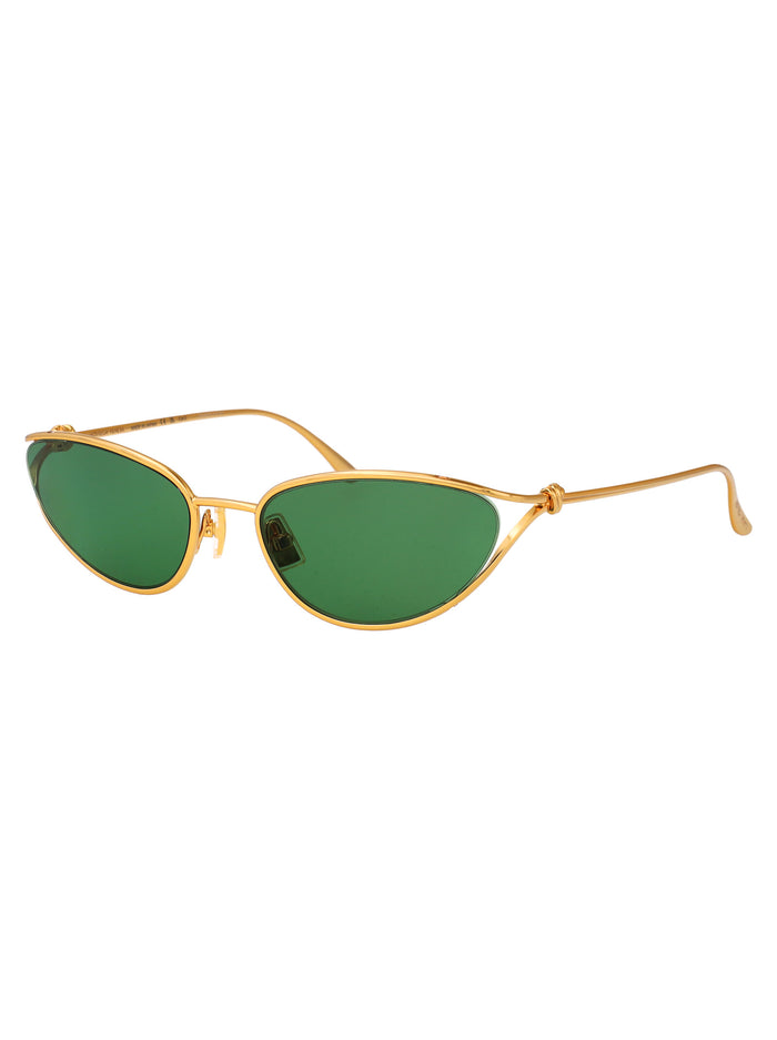 Bv1330s 004 Gold-gold-green Metal Sunglasses