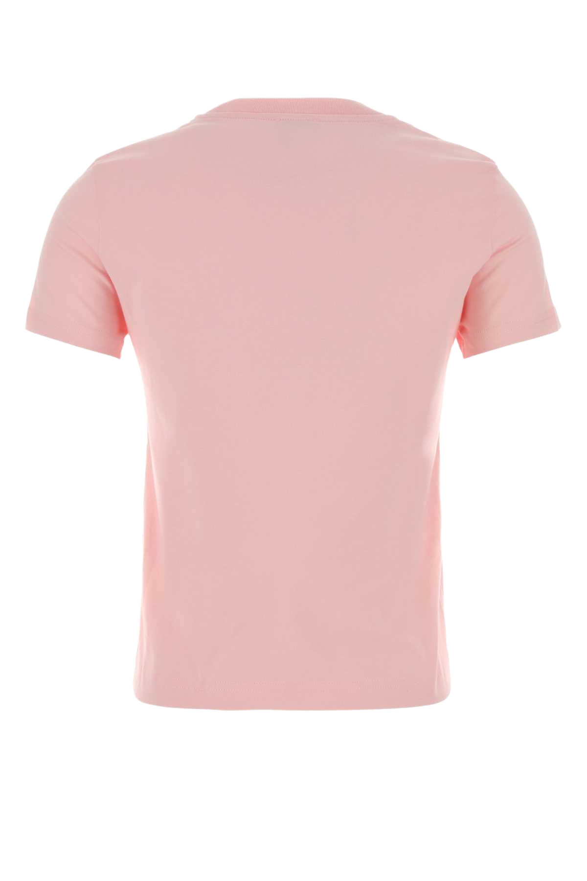Red Cotton T-Shirt Airbrushsmiley Exterior: Organic