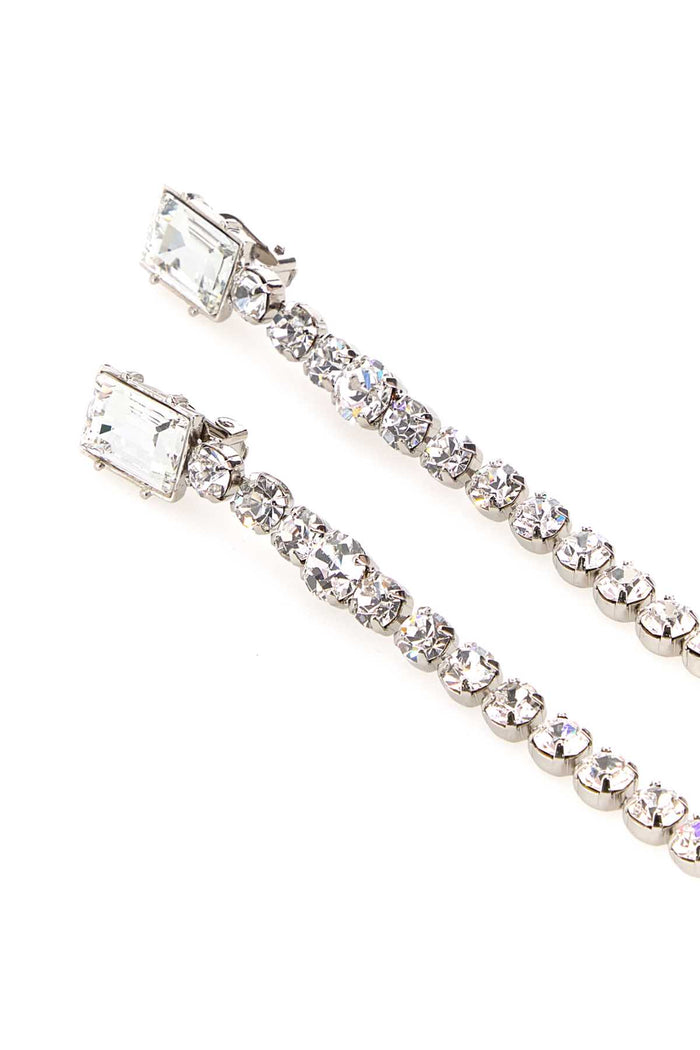 Embellished Metal Earrings Crysilver Orecchini