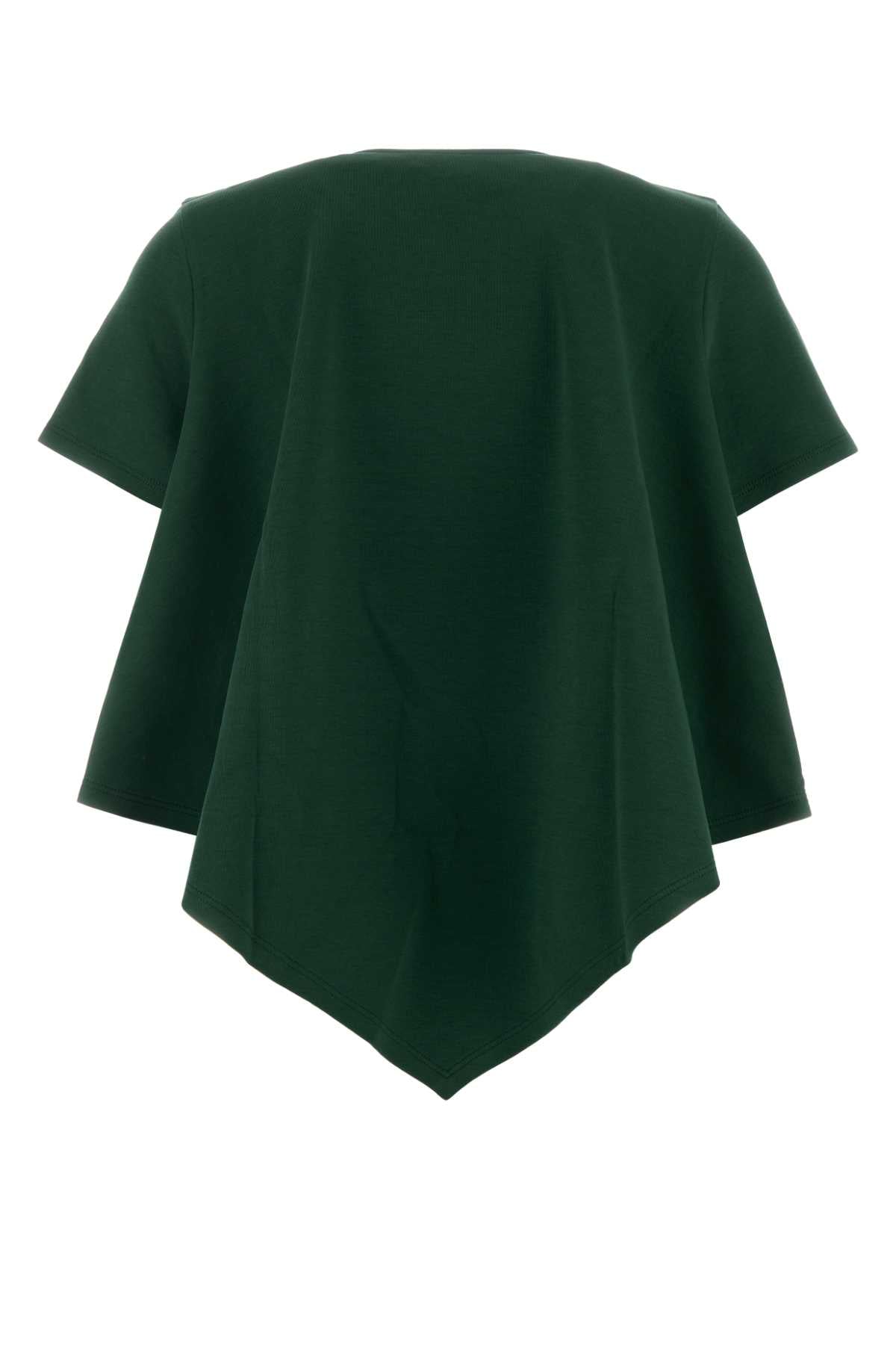 Dark Green Exterior: Cotton Nylon T-shirt