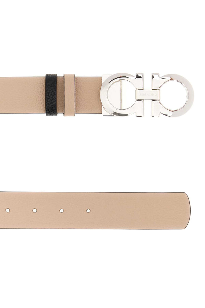 Sand Leather Reversible Belt Newbisner Cinture
