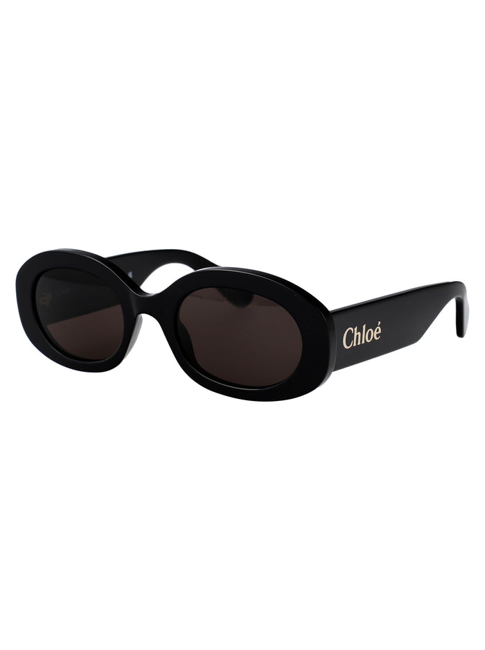 Ch0258s Black-black-grey Acetate Sunglasses