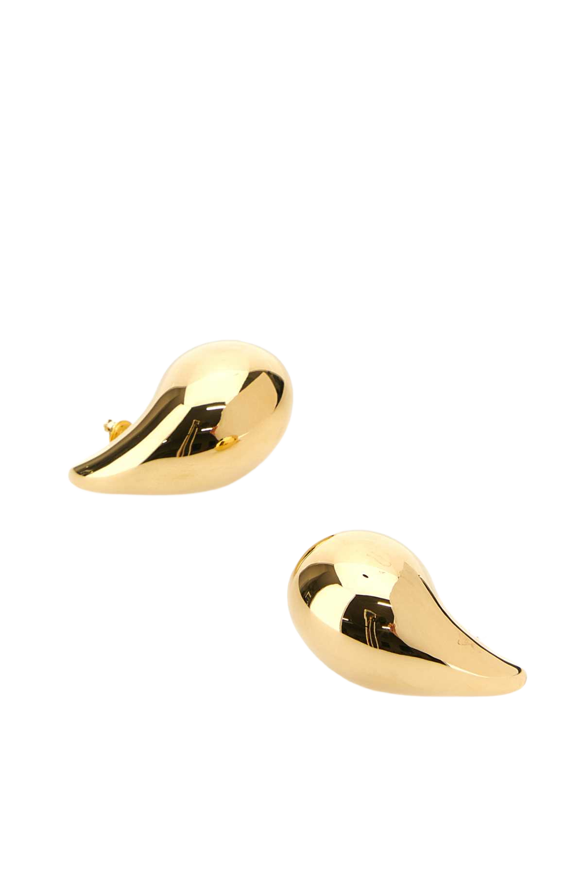 Gold Silver Big Drop Earrings Orecchini