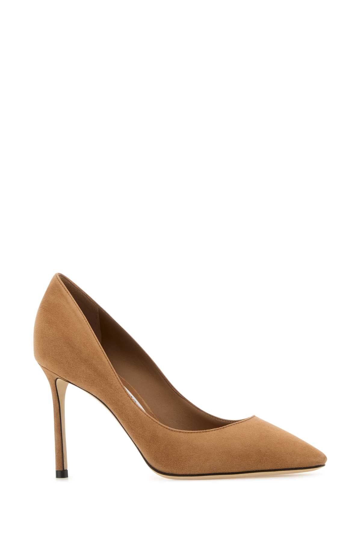 Camel Suede Romy 85 Pumps Toffee Scarpe Con Tacco