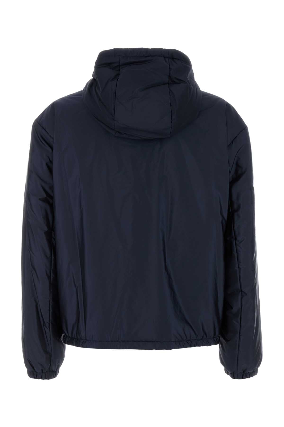 Navy Blue Re-Nylon Padded Jacket Blu Recycledpolyamide Giubbini