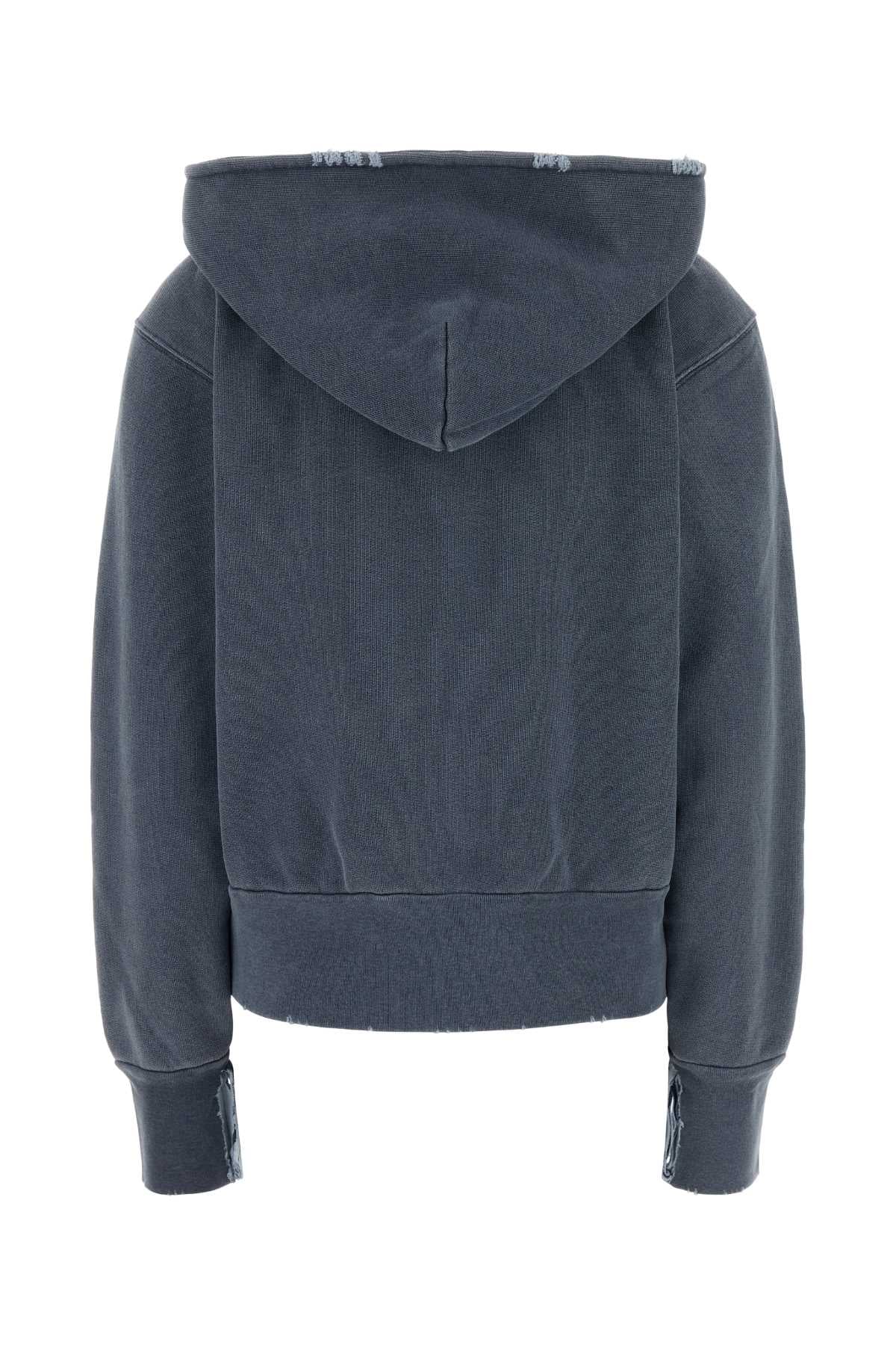 Air Force Blue Cotton Sweatshirt 1000 Points Print Exterior: Felpe