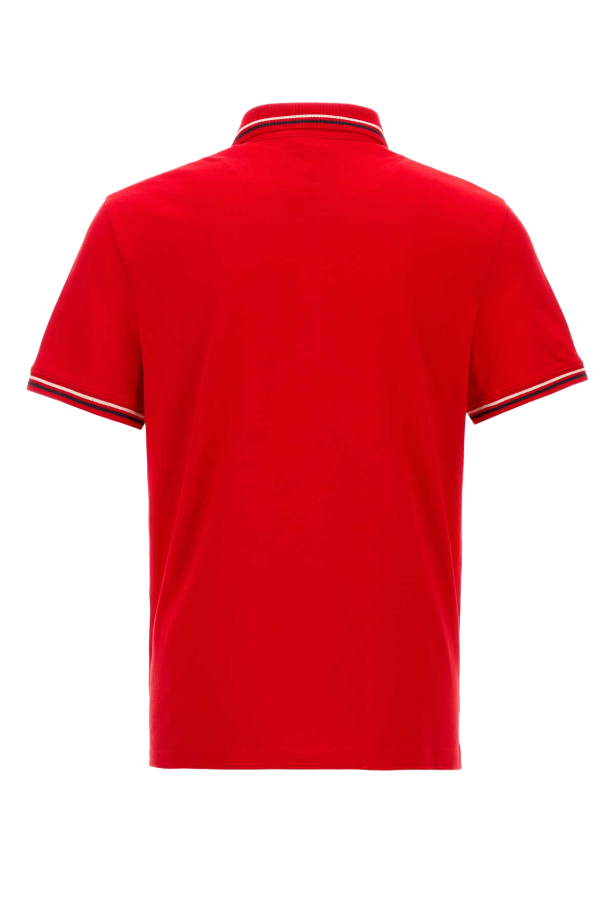 Red Cotton Polo Shirt Rosso