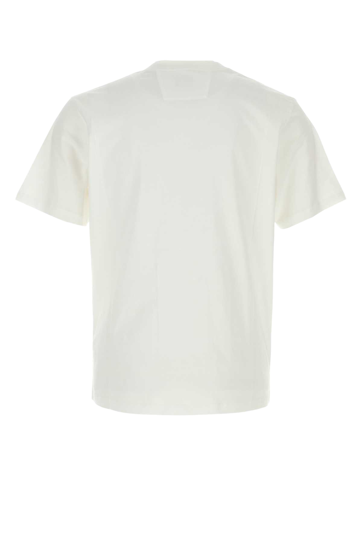 White Cotton T-Shirt Gauzewhite Exterior: Maglieria