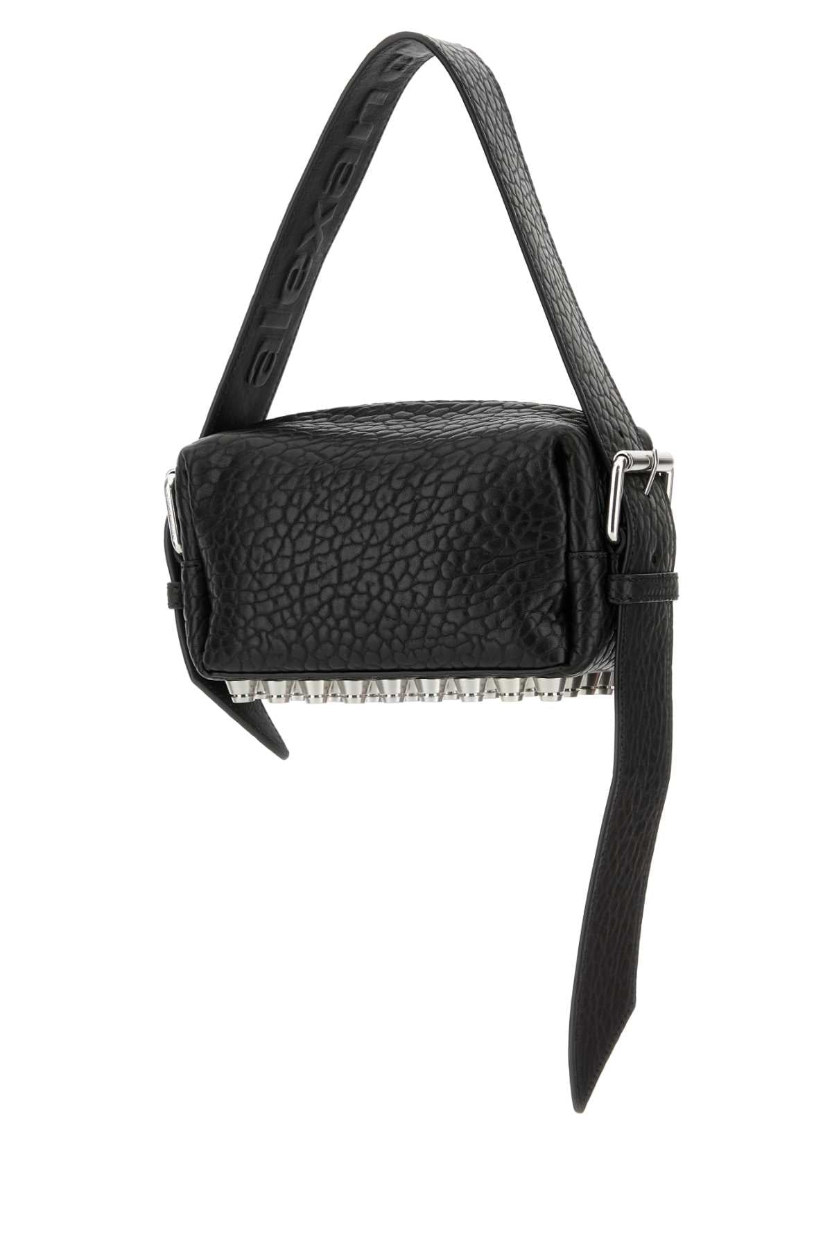 Black Leather Small Ricco Shoulder Bag Borse A Mano