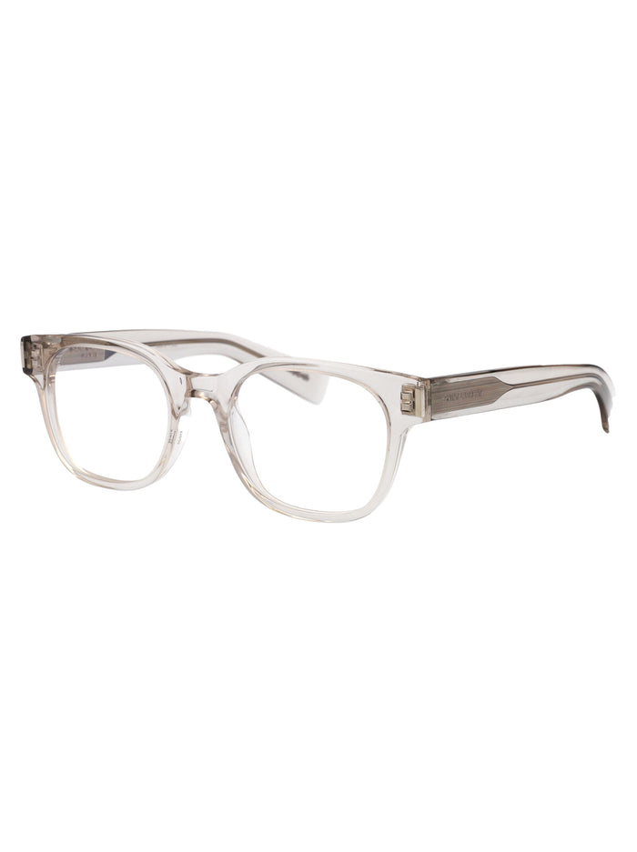 Beige-beige-transparent Acetate Optical